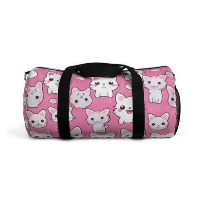 Cartoon Anime Kitten, Cat, Kitty - Cute and Colorful - Duffel Bag