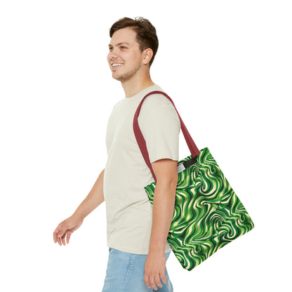 Disco Zebra Green - Tote Bag (AOP)