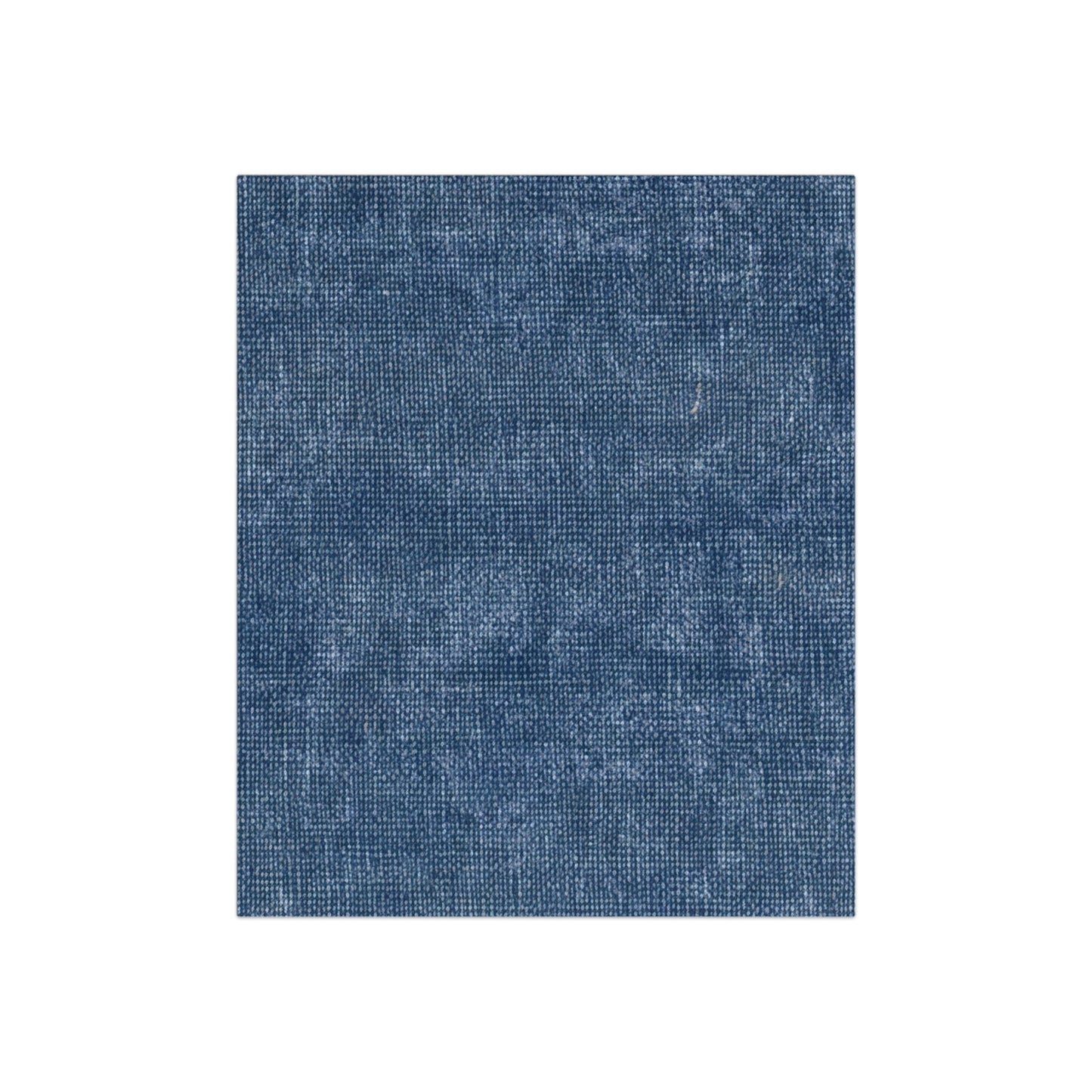 Outdoor Bass Boat Style - Denim Design Artwork - Crushed Velvet Blanket