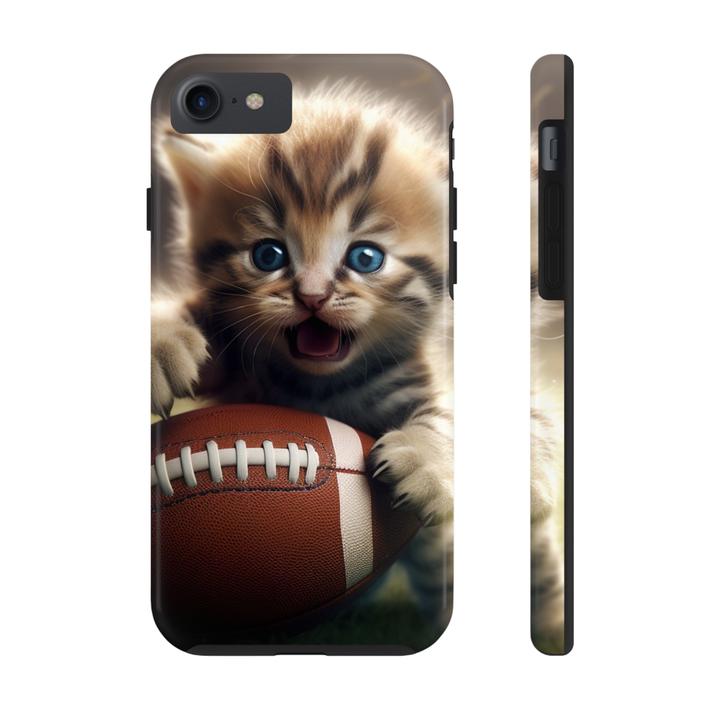 Football Kitten Touchdown: el juego deportivo ganador de Tabby - Estuches resistentes para teléfonos