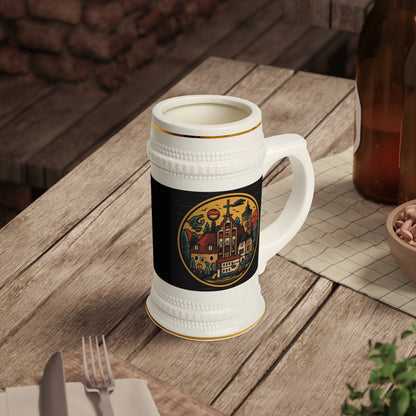 Historic German Style Crest Beer Stein Mug - Deutschland Inspired Mug - Beer Stein