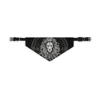 Leo Zodiac, Lion Symbol Design, Fire Element - Pet Bandana Collar