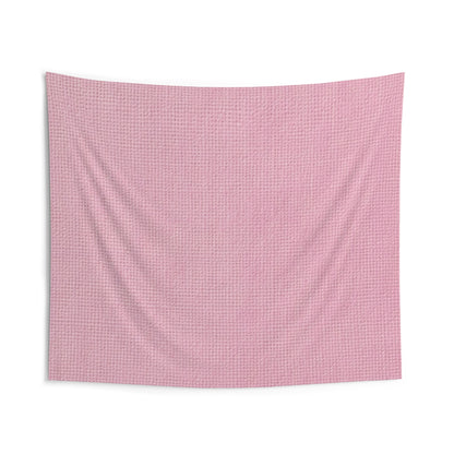Blushing Garment Dye Pink: Denim-Inspired, Soft-Toned Fabric - Indoor Wall Tapestries