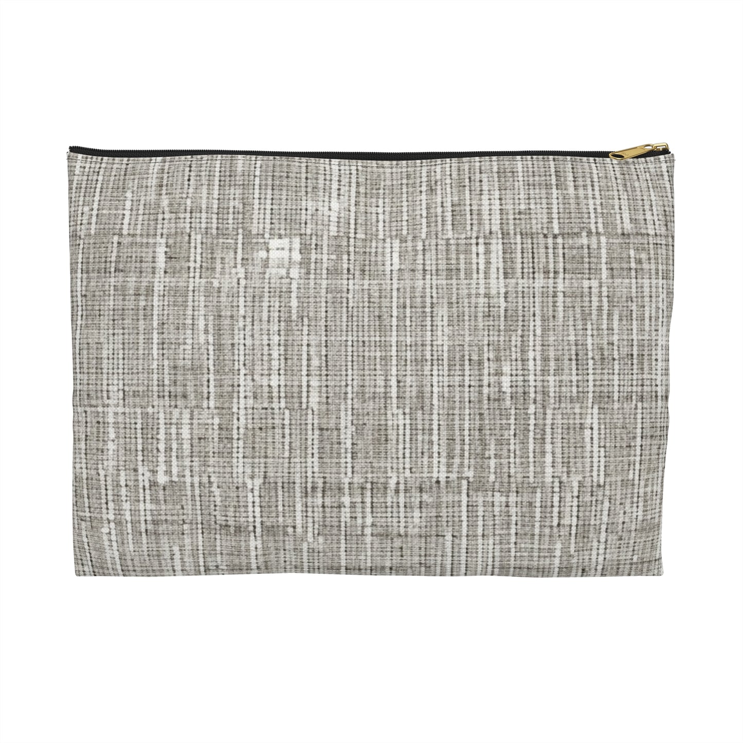 Silver Grey: Denim-Inspired, Contemporary Fabric Design - Accessory Pouch