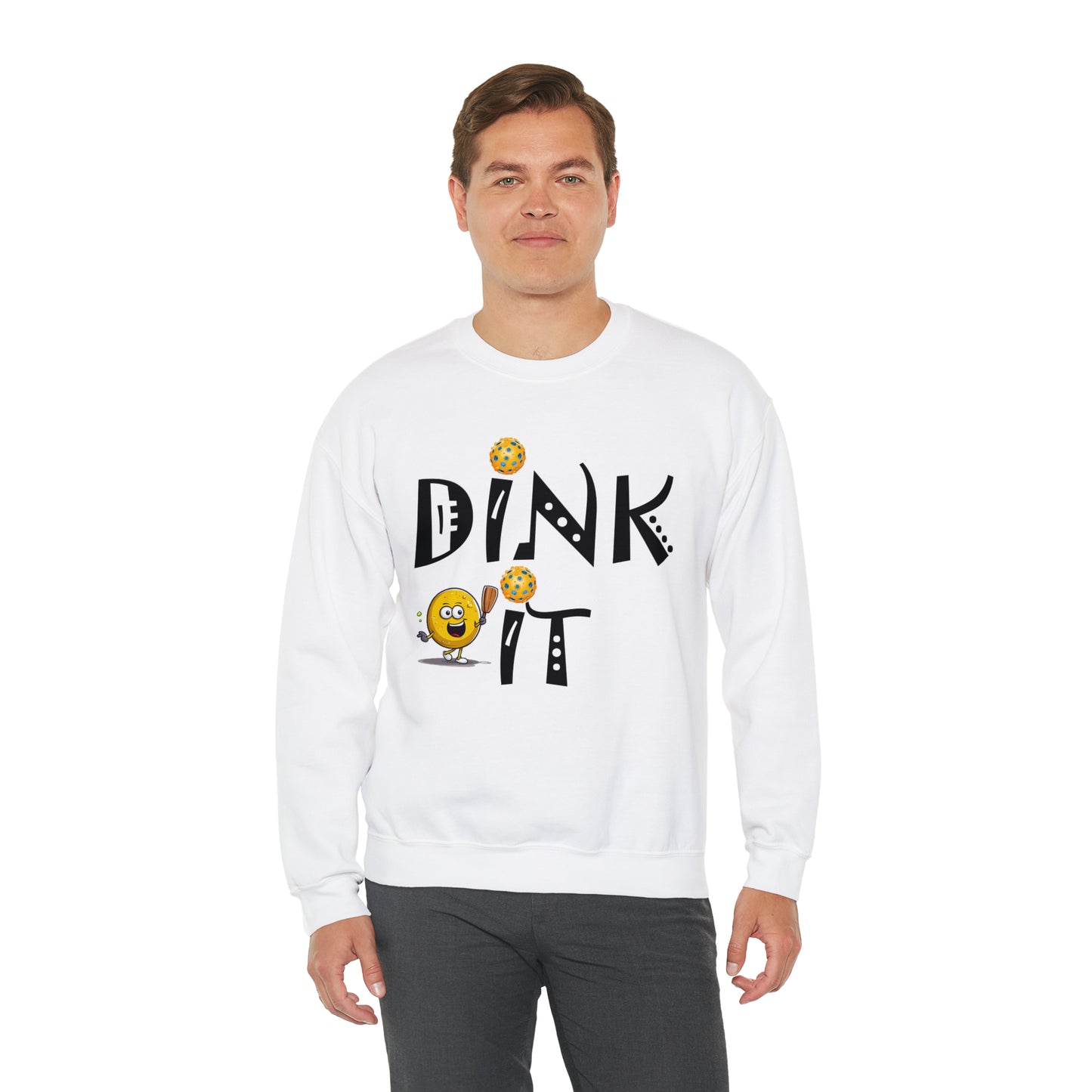 Pickleball Dink It: Sport Strategy Game Style - Gift Enthusiasts & Players - Unisex Heavy Blend™ Crewneck Sweatshirt