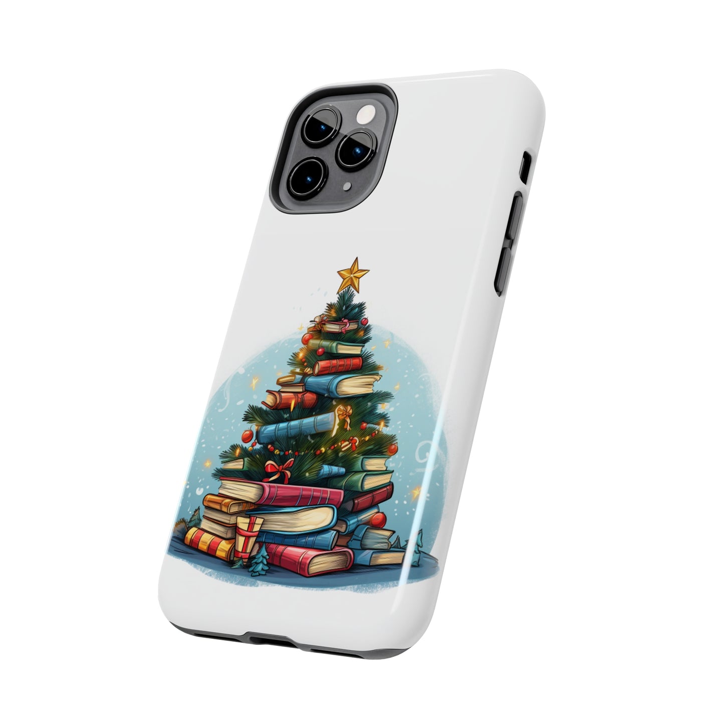 Book Lover Christmas Tree, Gift For Readers - Tough Phone Cases