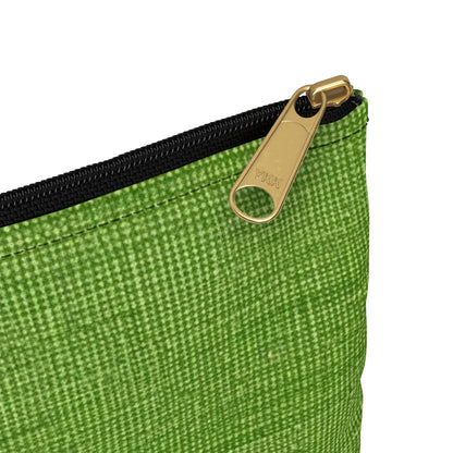 Estilo vaquero verde oliva: tela texturizada y sin costuras - Bolsa para accesorios 