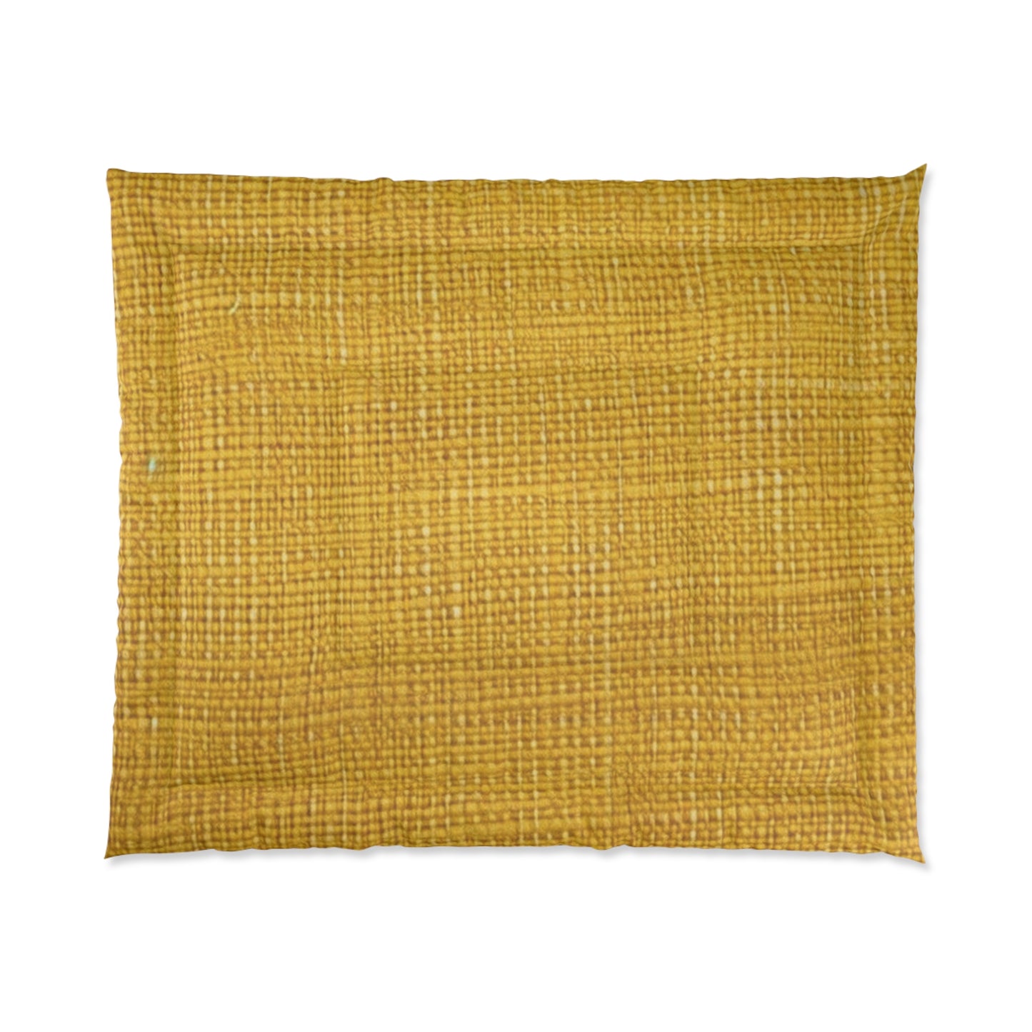 Radiant Sunny Yellow: Denim-Inspired Summer Fabric - Comforter