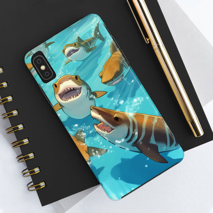 Tiger Shark: Ocean Marine Wildlife - Underwater - Tough Phone Cases