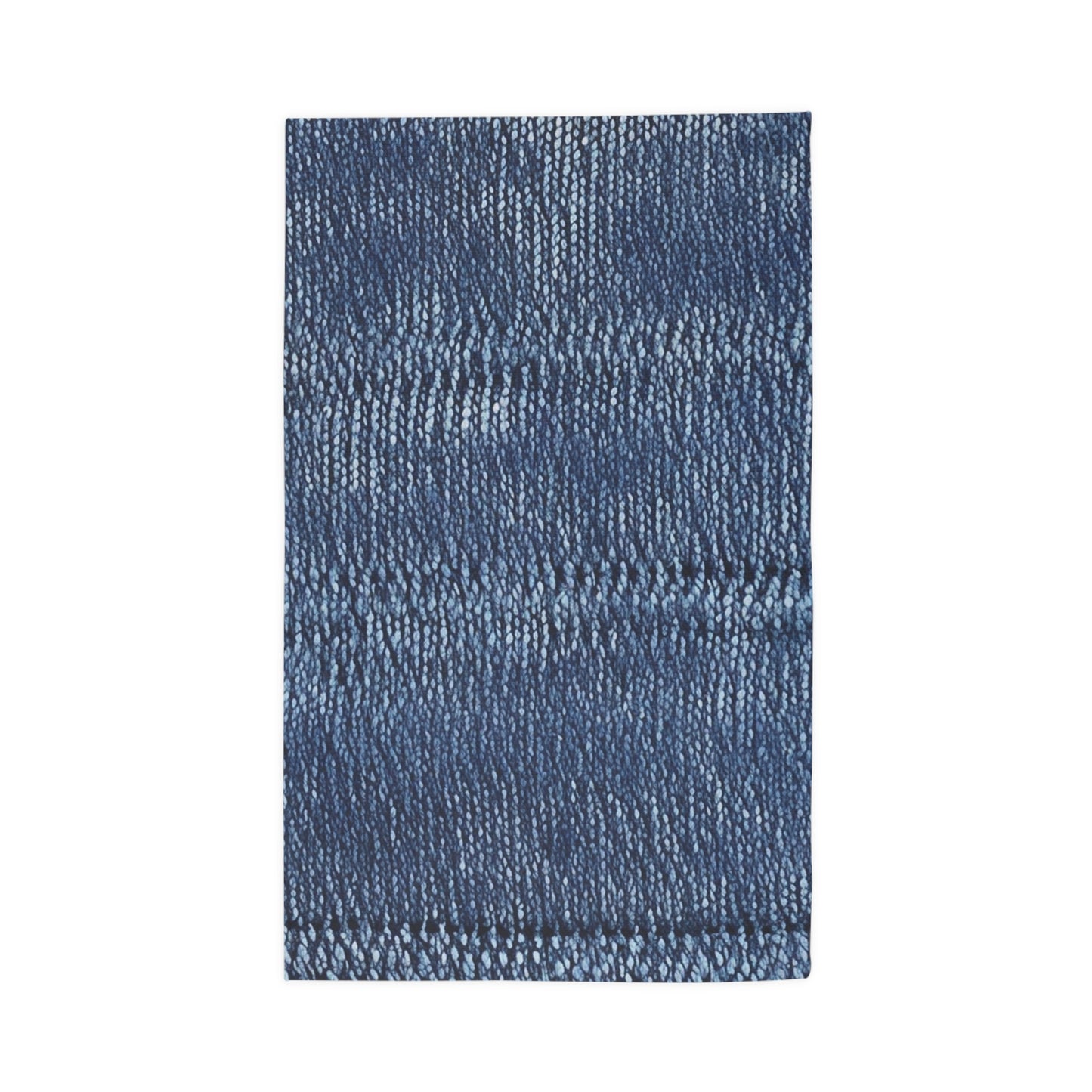 Indigo blue jean Denim Design Pattern Style - Dobby Rug