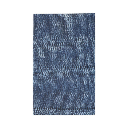 Indigo blue jean Denim Design Pattern Style - Dobby Rug