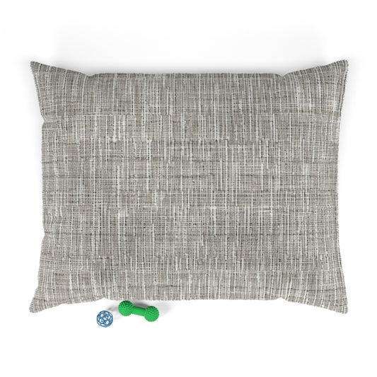 Silver Grey: Denim-Inspired, Contemporary Fabric Design - Dog & Pet Bed