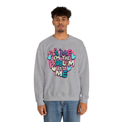 Soy yo, soy el problema, soy yo - Love Heart Valentine Gift - Sudadera unisex Heavy Blend™ Crewneck