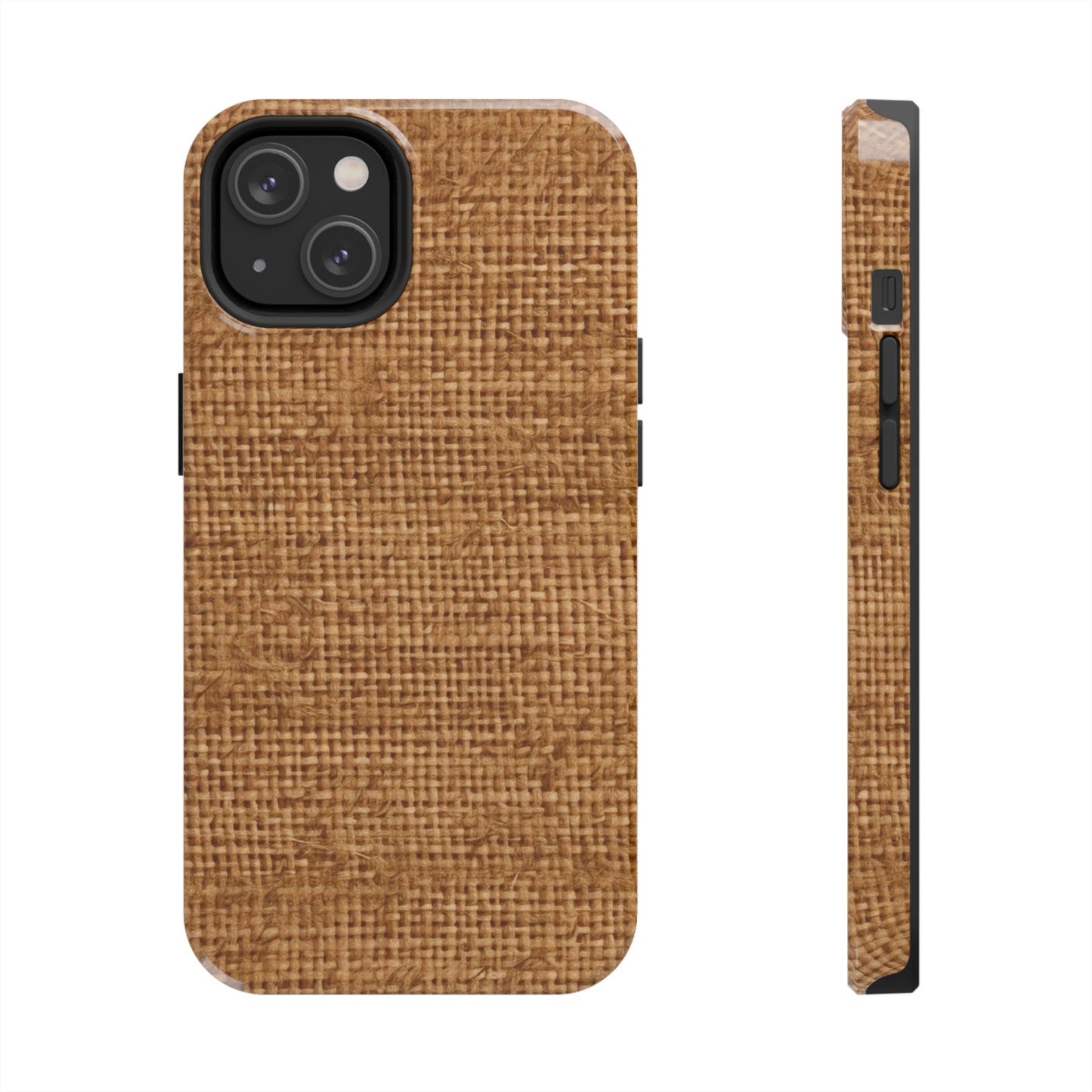 Light Chocolate: Denim-Inspired Elegant Fabric - Tough Phone Cases