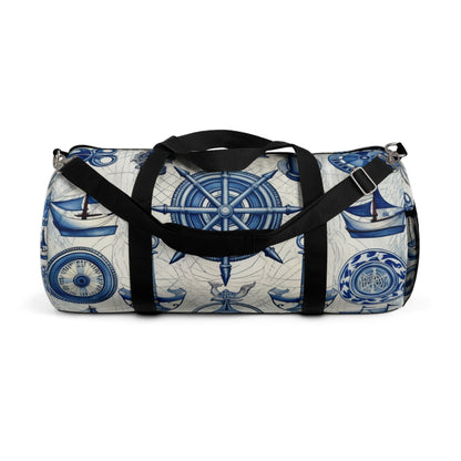 Nautical Theme Art - Anchors, Ropes, Compass Duffel Bag