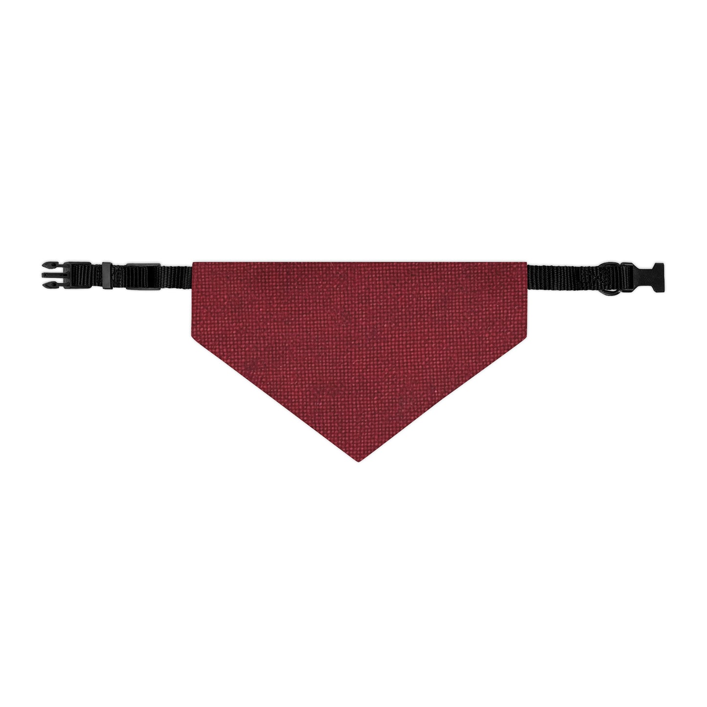 Seamless Texture - Maroon/Burgundy Denim-Inspired Fabric - Pet Bandana Collar