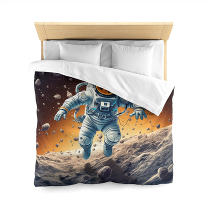 Galactic Adventurer - Celestial Star Art: Deep Space Exploration - Microfiber Duvet Cover