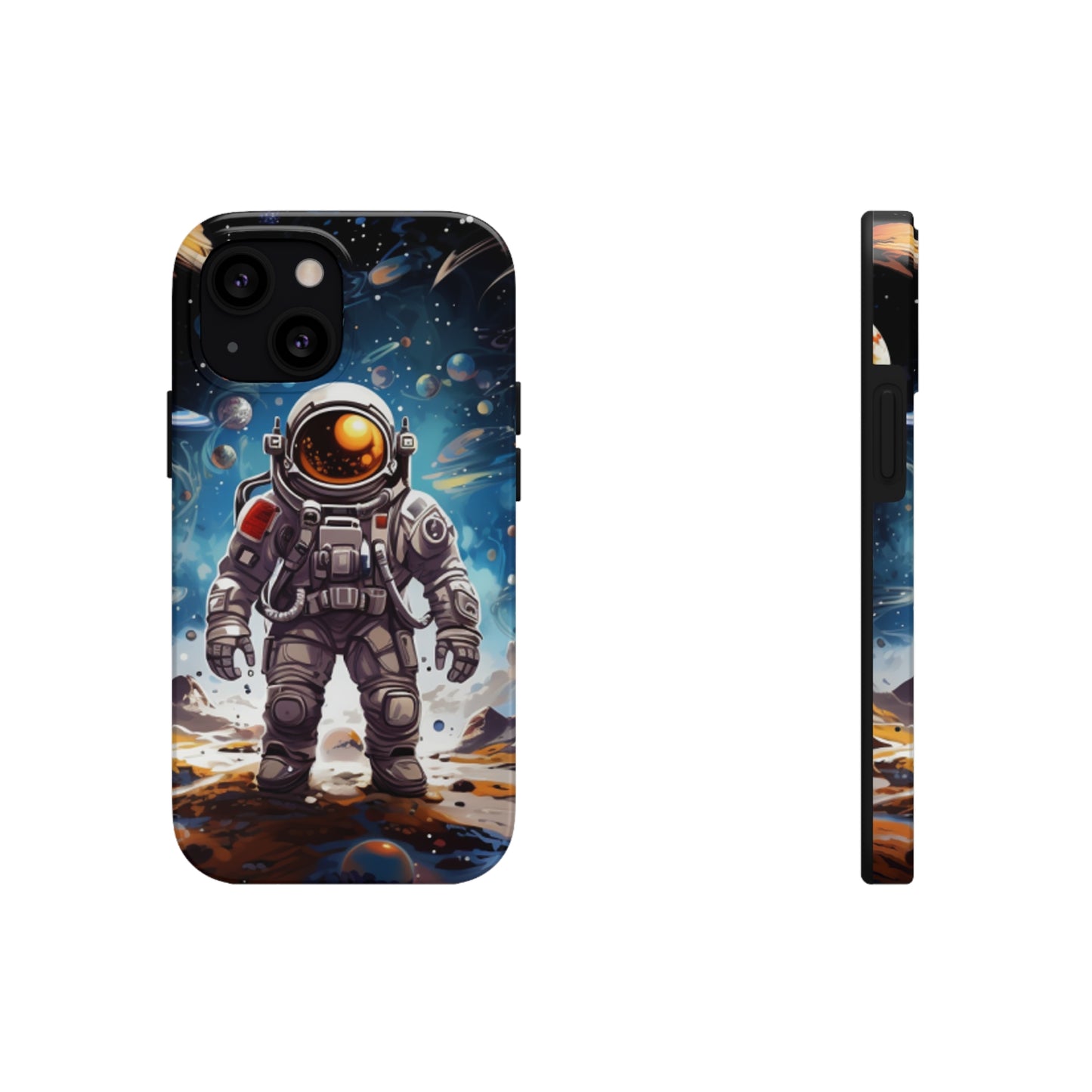 Galactic Voyage: Astronaut Journey in Celestial Star Cosmic Exploration - Tough Phone Cases