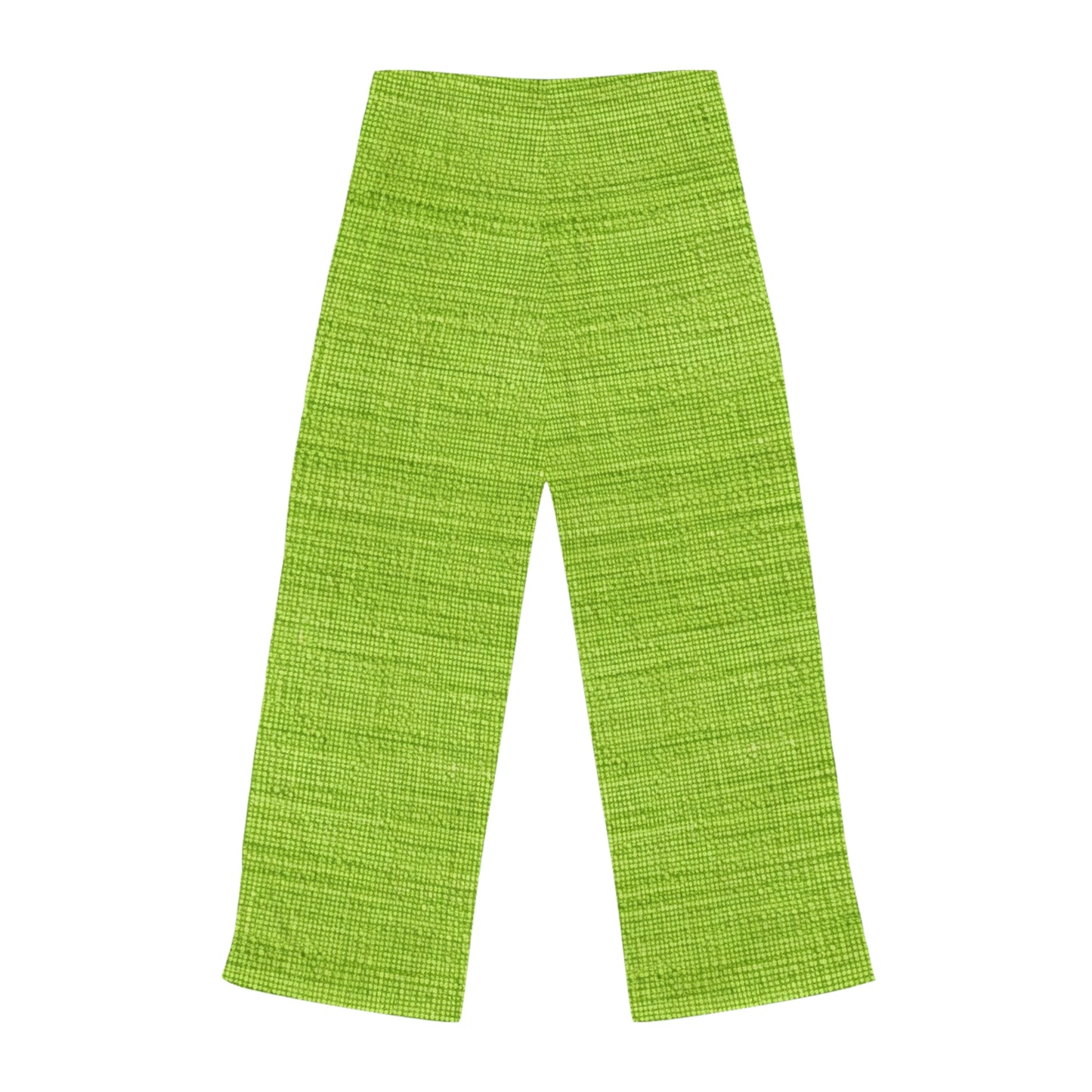 Lush Grass Neon Green: Denim-Inspired, Springtime Fabric Style - Women's Pajama Pants (AOP)