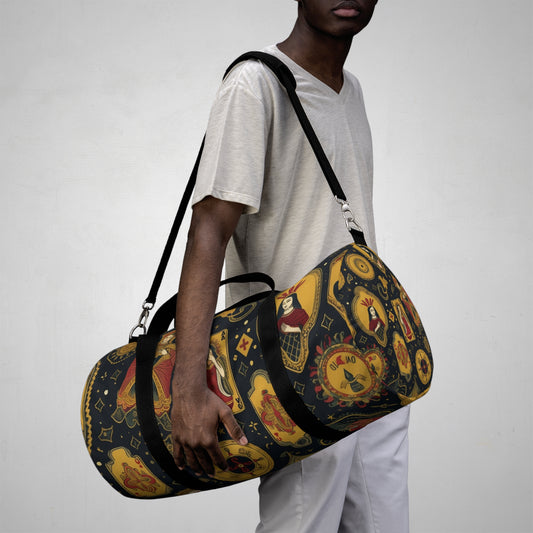 Tarot Card Art & Symbolism Inspired Pattern Design Duffel Bag