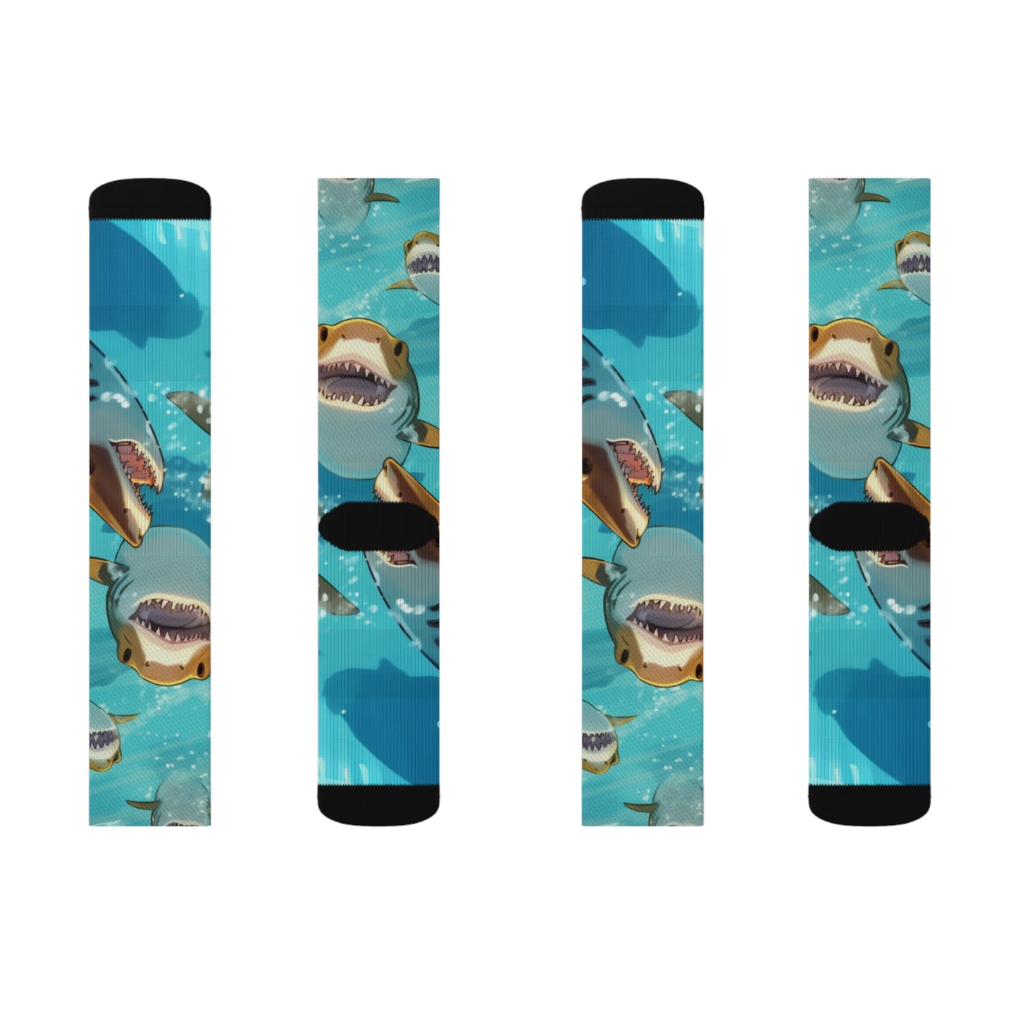 Tiger Shark: Ocean Marine Wildlife - Underwater - Sublimation Socks