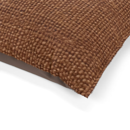 Luxe Dark Brown: Denim-Inspired, Distinctively Textured Fabric - Dog & Pet Bed