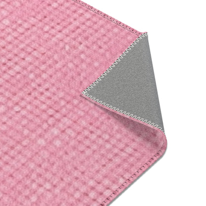 Pastel Rose Pink: Denim-Inspired, Refreshing Fabric Design - Area Rugs