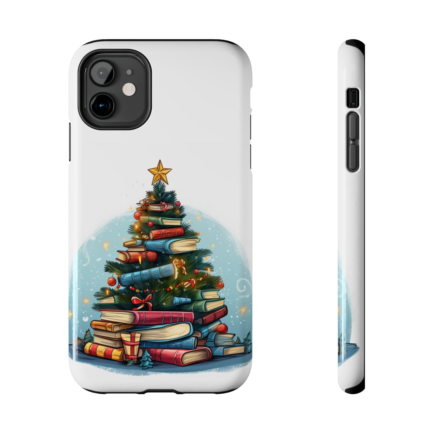 Book Lover Christmas Tree, Gift For Readers - Tough Phone Cases