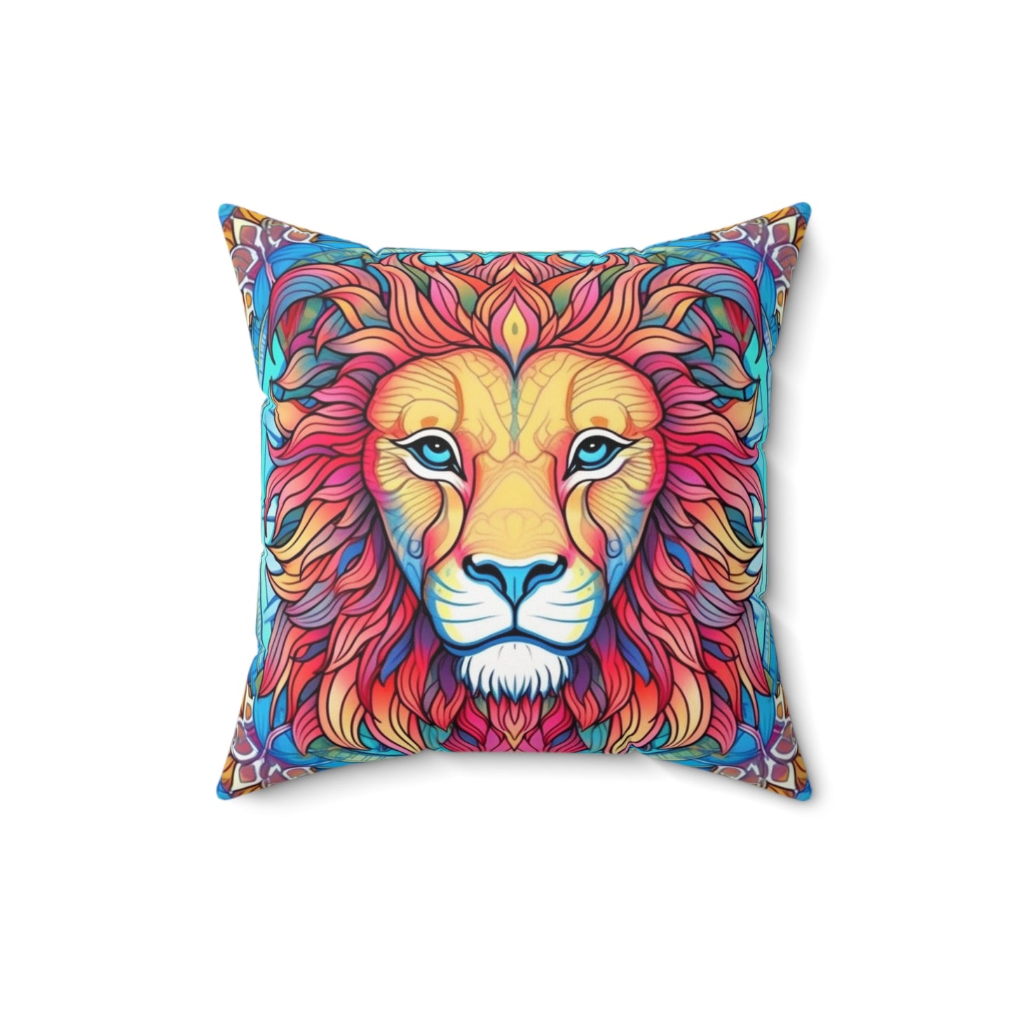 Astrological Leo - Cosmic Zodiac Constellation, Lion Symbol Art - Spun Polyester Square Pillow