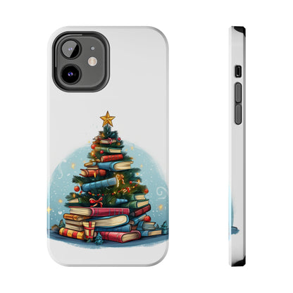 Book Lover Christmas Tree, Gift For Readers - Tough Phone Cases