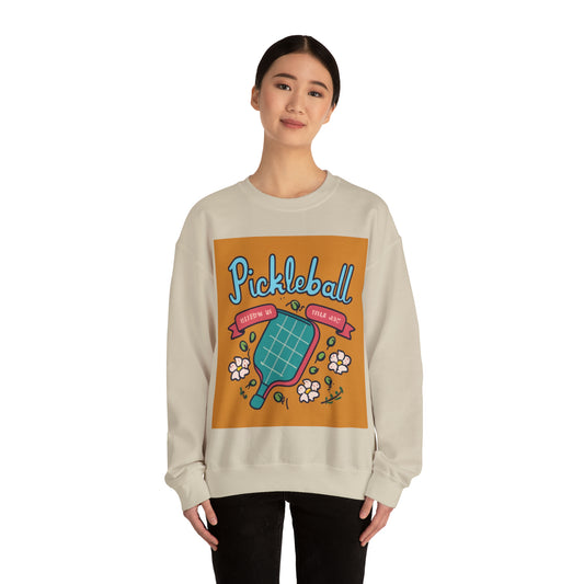 Pickleball Cottagecore - Unisex Heavy Blend™ Crewneck Sweatshirt