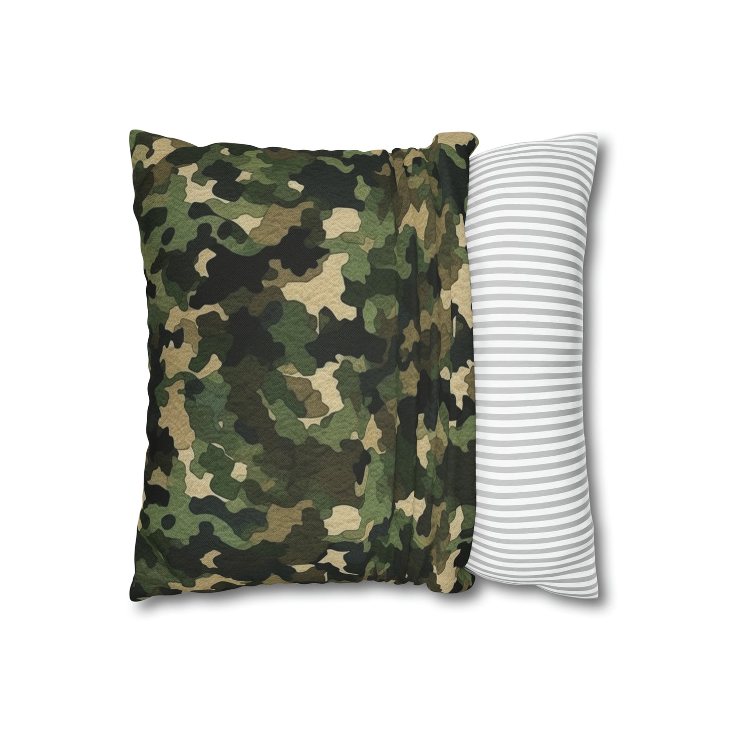 Classic Camo | Camouflage Wrap | Traditional Camo - Spun Polyester Square Pillow Case