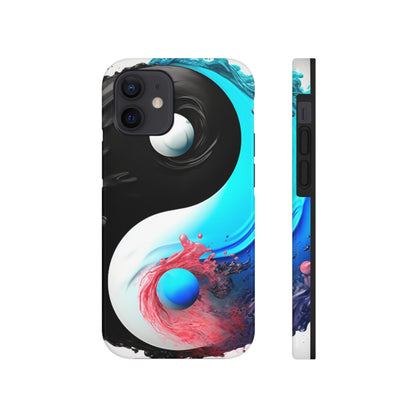 Yin Yang Symbol, Colorful Paint Style - Artistic Decor - Tough Phone Cases