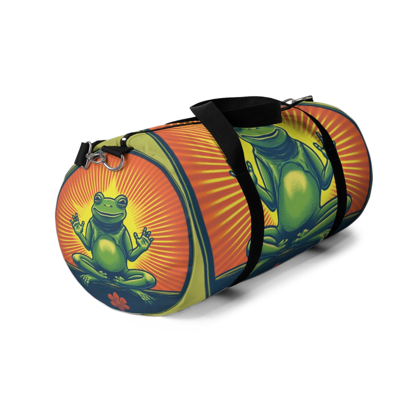 Yoga Frog Namaste Amphibian Relax Graphic Duffel Bag