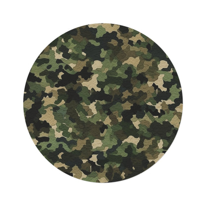 Classic Camo | Camouflage Wrap | Traditional Camo - Round Rug