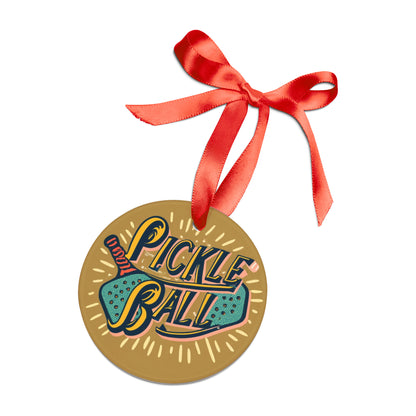 Pickleball Sport - Nostalgic Retro - Sport Game - Acrylic Ornament with Ribbon