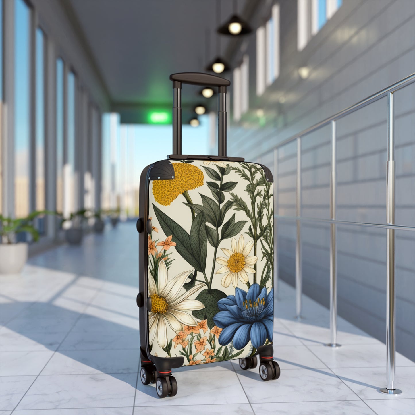 Botanical Illustration Flowers & Plants Design - Suitcase