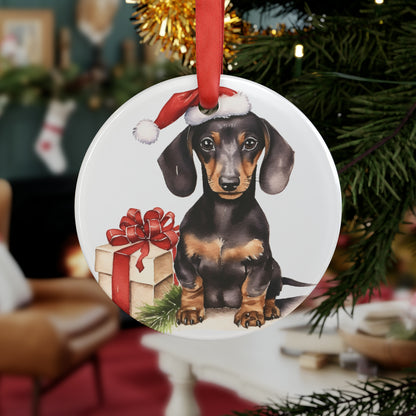 Dachshund Dog - Acrylic Ornament with Ribbon