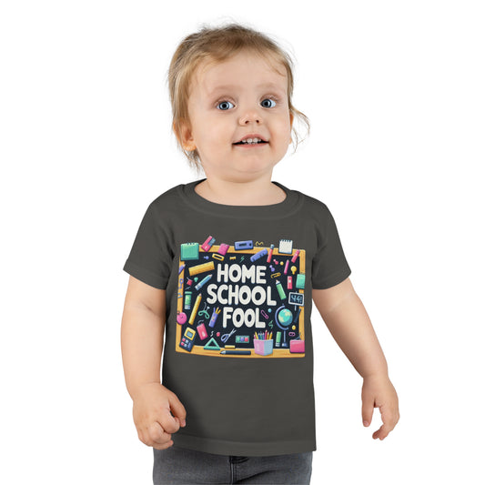 Home School Cool - Classroom Essentials, Playful Learning Tools and Supplies, Fun Educational - Toddler T-shirt
