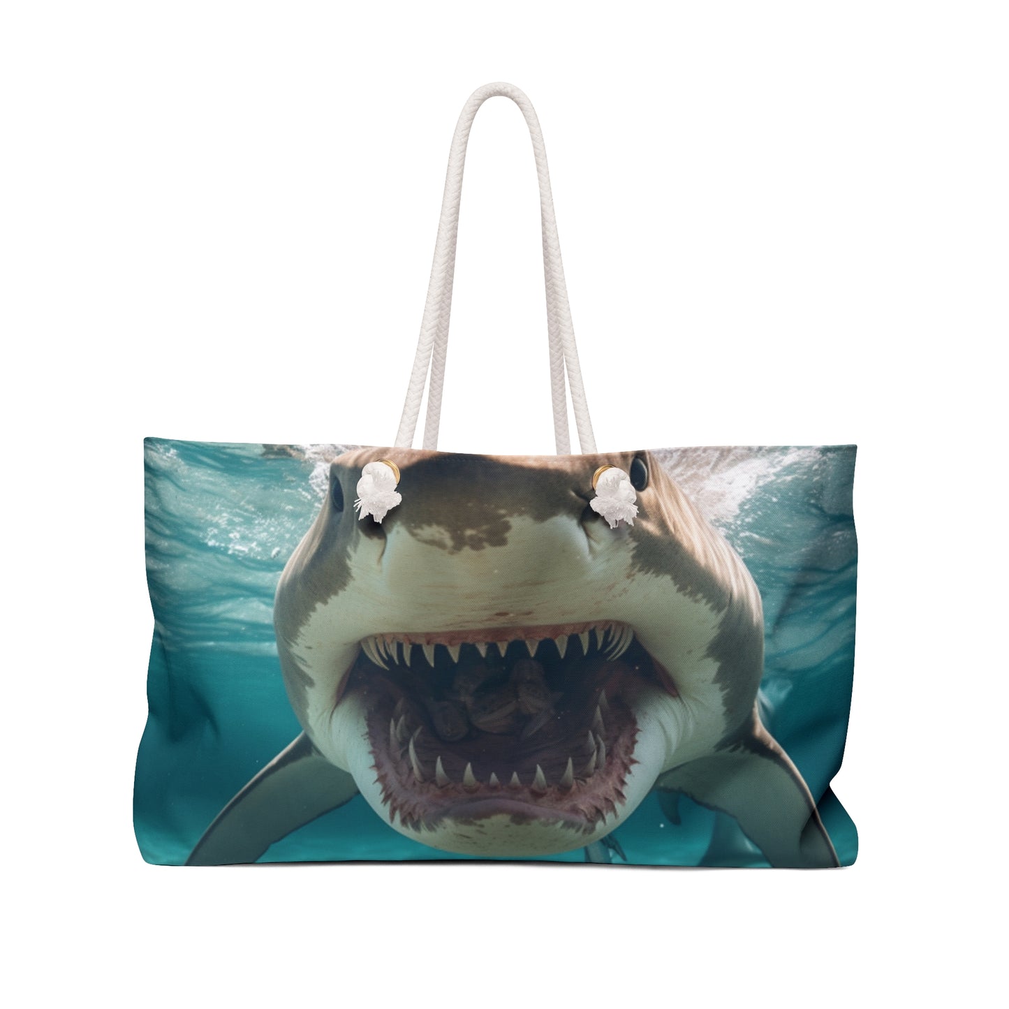 Bull Shark: River Monster Menace - Realistic Dark Water Predator - Weekender Bag