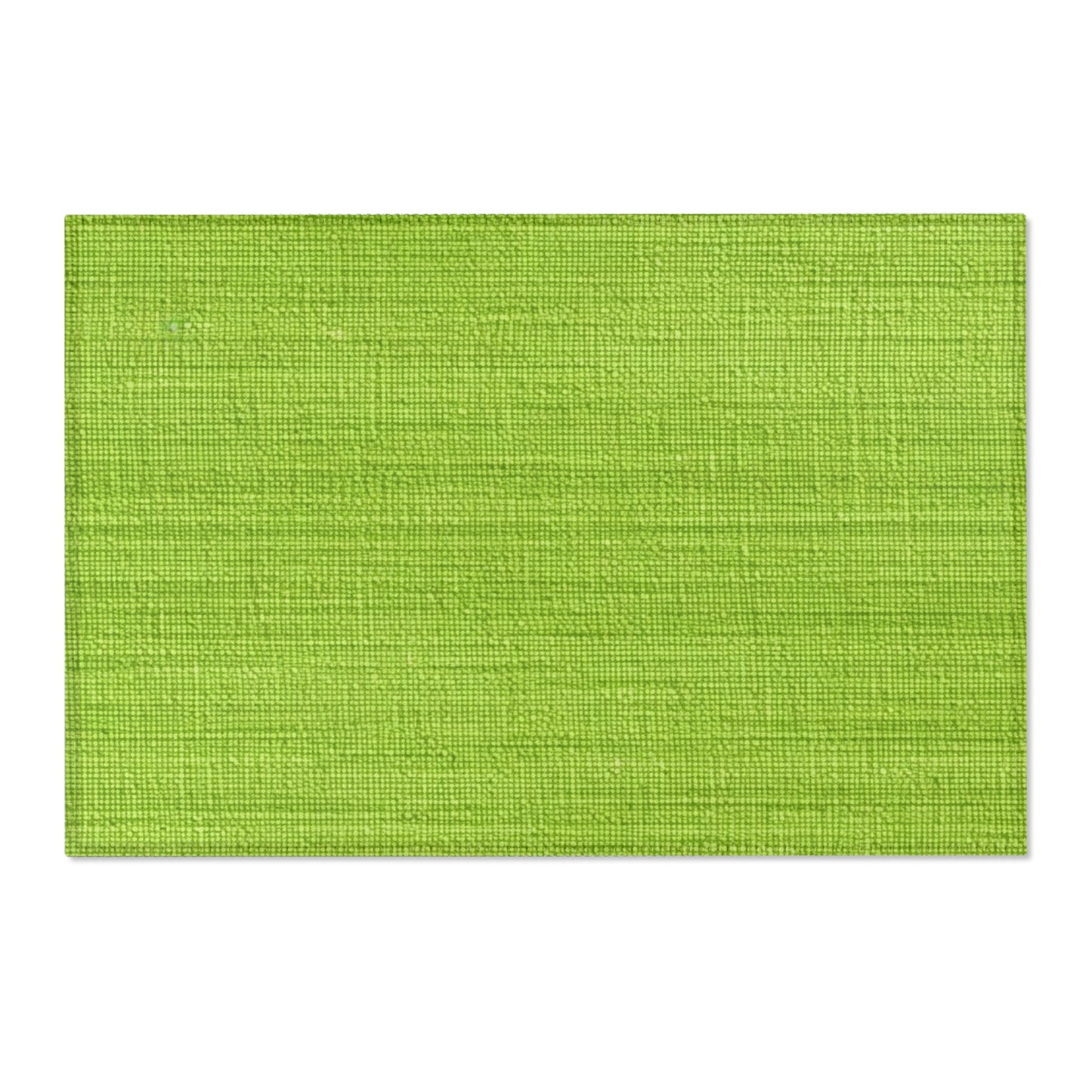 Lush Grass Neon Green: Denim-Inspired, Springtime Fabric Style - Area Rugs