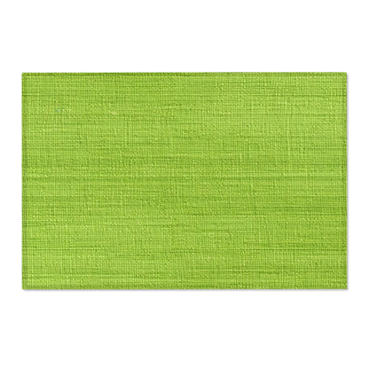 Lush Grass Neon Green: Denim-Inspired, Springtime Fabric Style - Area Rugs