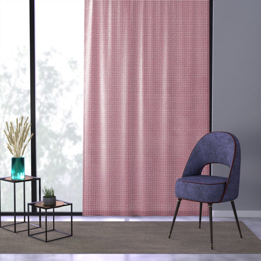 Pastel Rose Pink: Denim-Inspired, Refreshing Fabric Design - Window Curtain