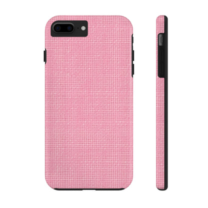 Pastel Rose Pink: Denim-Inspired, Refreshing Fabric Design - Tough Phone Cases