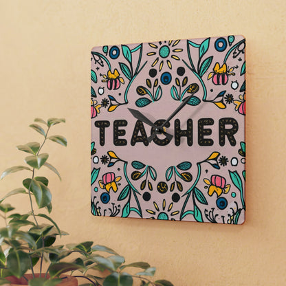 Teacher Class - Acrylic Wall Clock