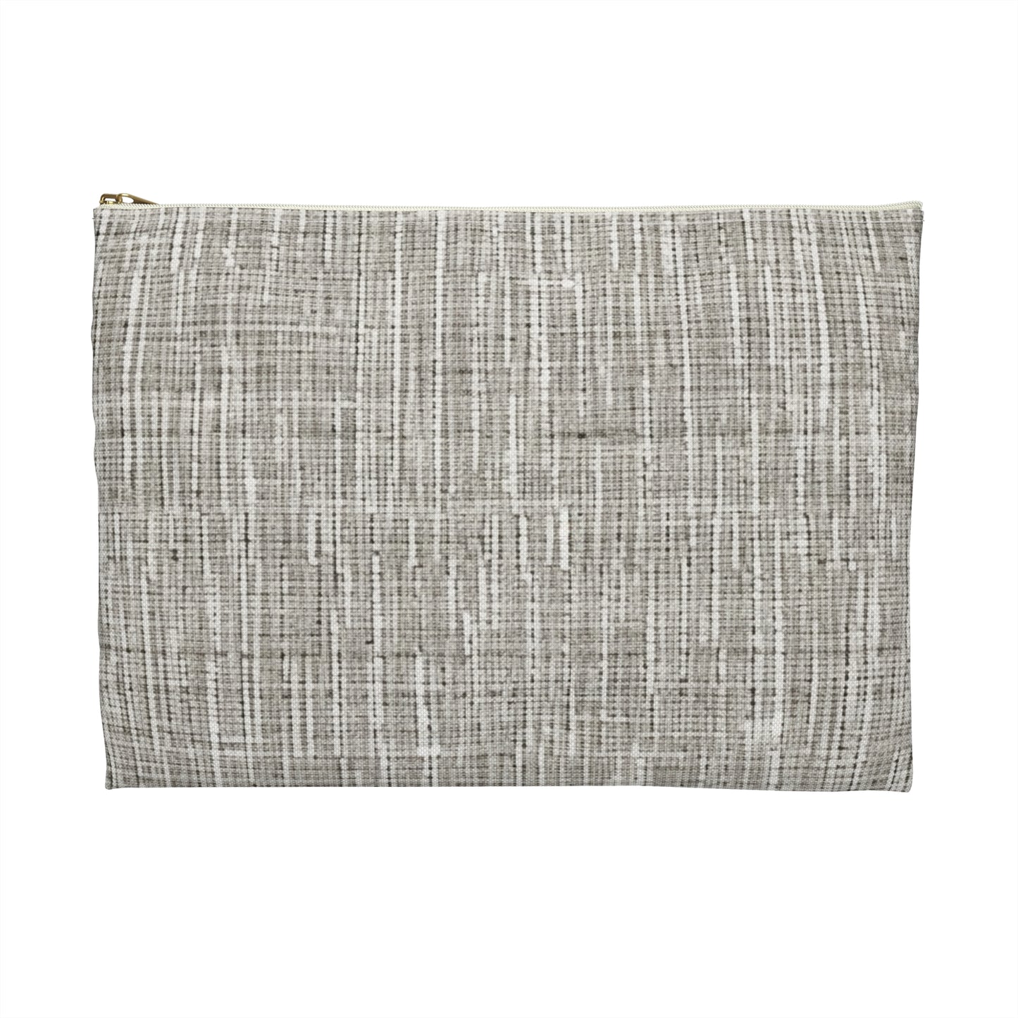 Silver Grey: Denim-Inspired, Contemporary Fabric Design - Accessory Pouch