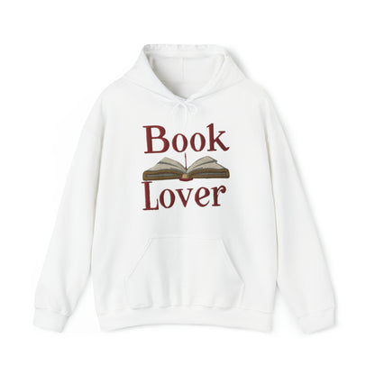 Arte de bordado de libro abierto: Texto amante del libro para lectores ávidos - Sudadera con capucha Unisex Heavy Blend™