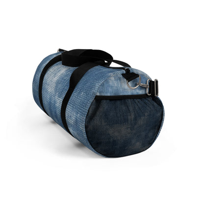 Faded Blue Washed-Out: Denim-Inspired, Style Fabric - Duffel Bag