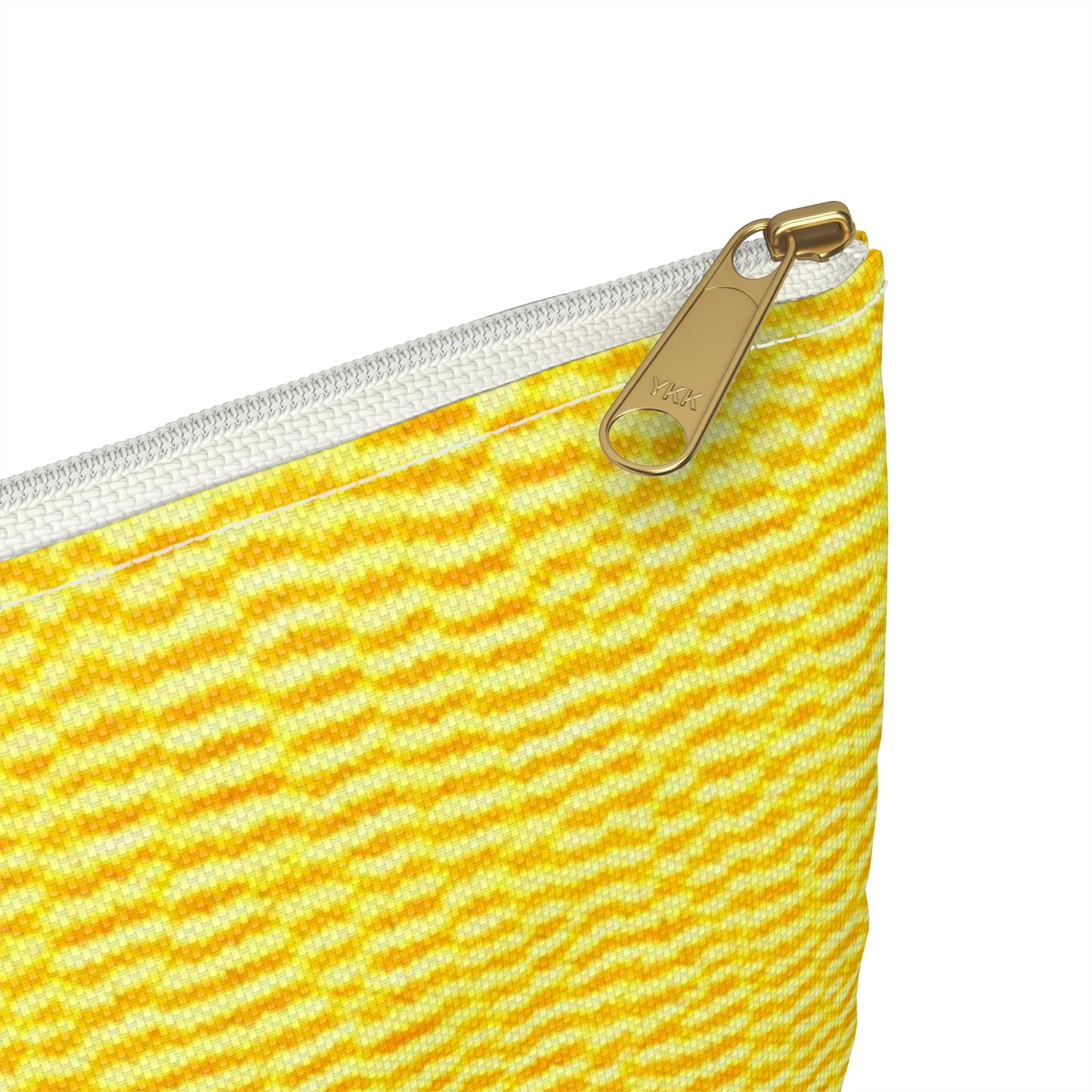 Sunshine Yellow Lemon: tela alegre, inspirada en la mezclilla - Bolsa para accesorios 