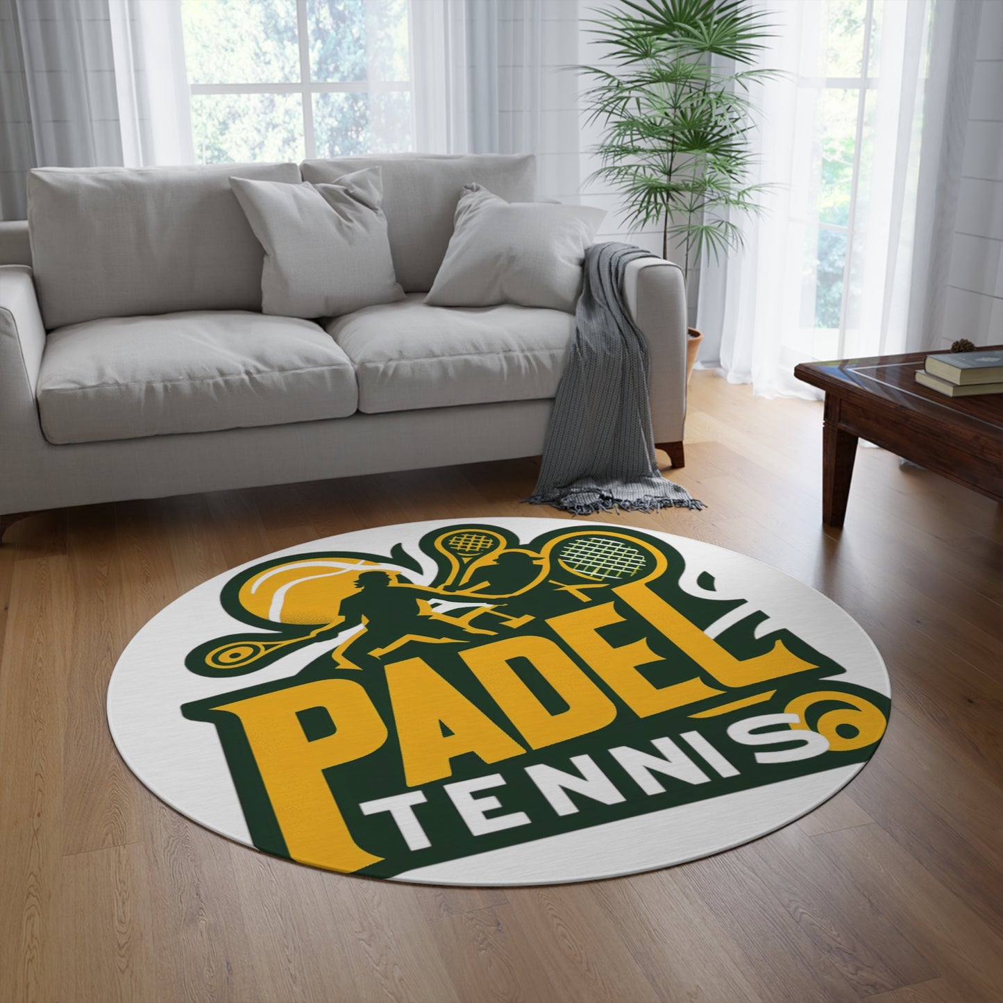 Padel Tennis, Round Rug